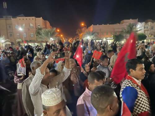 ارفود. الله اكبر  الله اكبر .  يا سلام احتفالات ولا اروع بالقرار الاممي + صور وفيديو