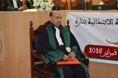 تنصيب  الاستاذ محمد حاري رئيسا  جديدا بالمحكمة الابتدائية بتازة خلفا للاستاذ جمال غولين + صور